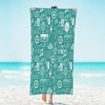 thumbnail image 1 of Music Notes Paino Beach Towel Microfiber Thin Lightweight Beach Towel 31"x61" Large Soft Long Pool Towel Lightweight Towel Blanket for Beach Swim Gym Quick Dry Bath Sheet Towel, 1 of 15