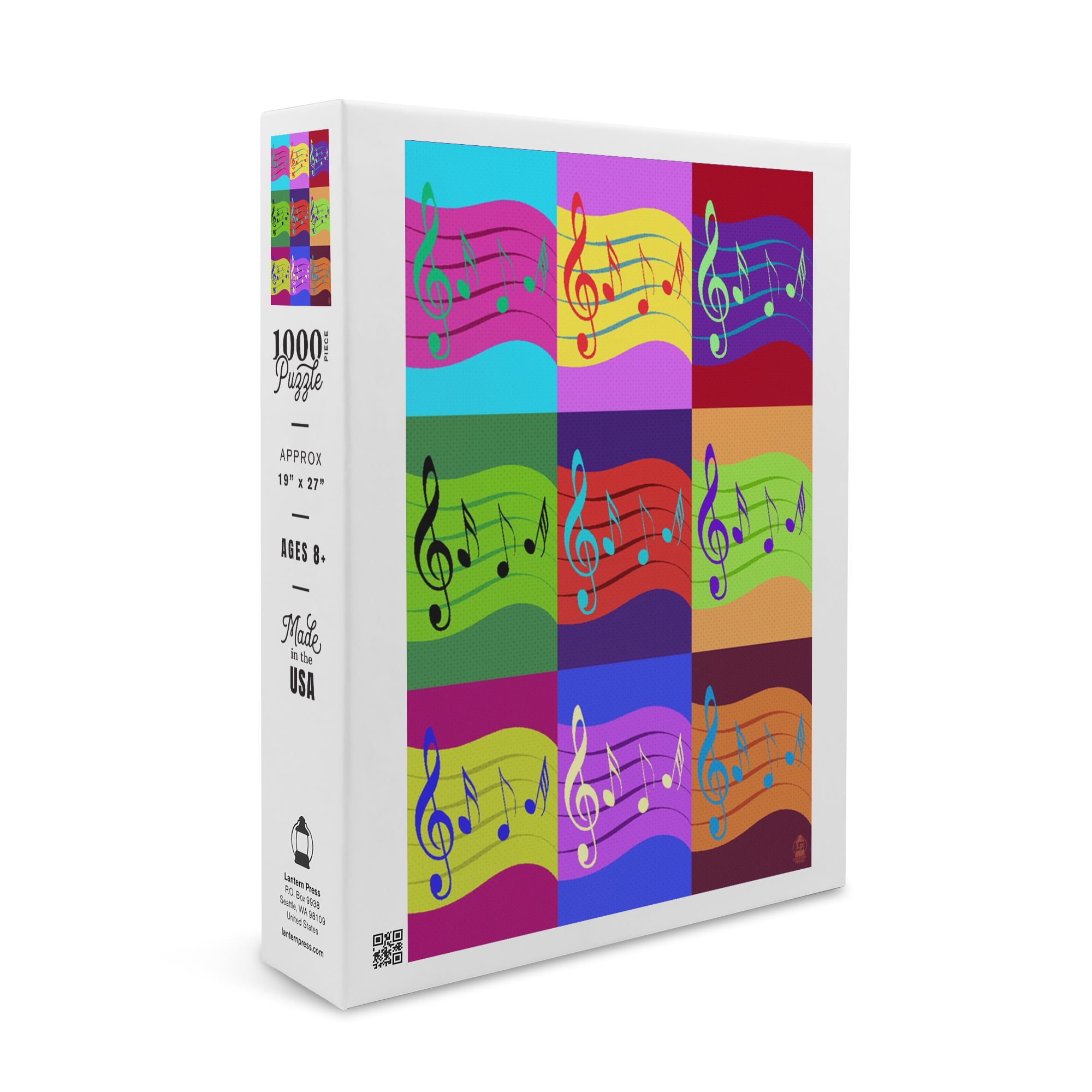 A Note Puzzle Music Notes, Pop Art (1000 Piece Puzzle, Size 19x27, Challenging Jigsaw ...