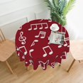 thumbnail image 1 of Music Notes Tablecloth Chaotic Blues Spring Polyester Table Cover Cute Cheap Decoration Print Table Cloth, 1 of 5