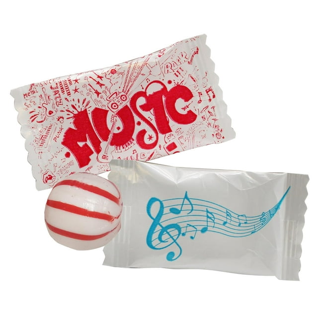 Music Notes Themed Peppermints 100 Count Individually Wrapped Bulk