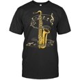 Music Notes Treble Clef Saxophonist Jazz Musician Saxophone 1 Saxophone
