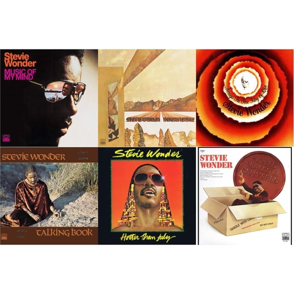 Music Of My Mind & Innervisions & Songs In The Key Of Life & Talking Book & Hotter Than July & Signed Sealed And Delivered (LP)