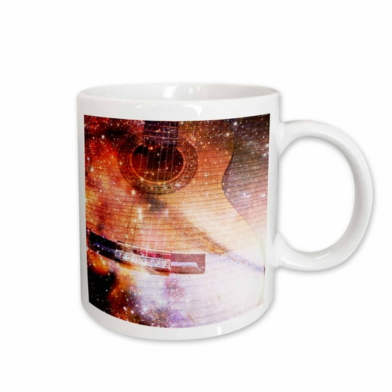 3drose, Music of the Universe Guitars Music, 15oz Mug