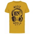thumbnail image 1 of Music On World Off Tee Men's -Image by Shutterstock, 1 of 2