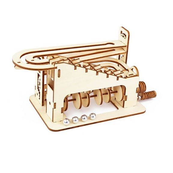 Music Park Climb Marble Run 3D Wooden Puzzles for Adults and Teens DIY Model Building Kits with Mechanical Puzzles