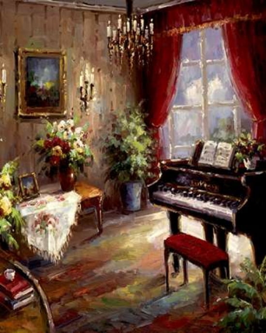 Music Parlor Canvas Art - Foxwell (24 x 30)