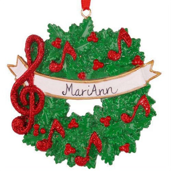 Music Personalized Christmas Ornament DO-IT-YOURSELF