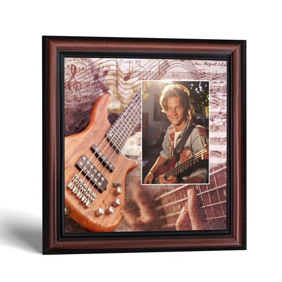 Bass Guitar Picture Frame, Bassist Gifts for Musicians, Music Room Decor