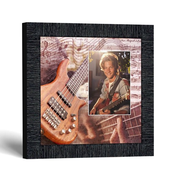 Bass Guitar Picture Frame, Bassist Gifts for Musicians, Music Room Decor