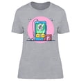 thumbnail image 1 of Music Player On Smartphone T-Shirt Women -Image by Shutterstock, Female Large, 1 of 2