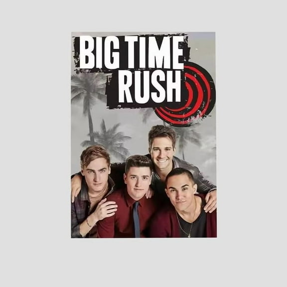 Music Poster - Big Time Rush 80s 90s Retro Style - Size 24x36 - Postora