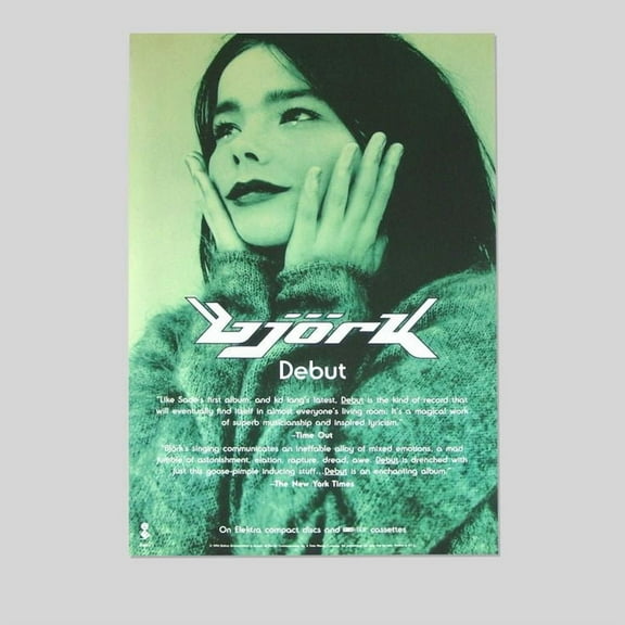 Music Poster - Bjork Poster - Vintage Style - Size 24x36 - Postora