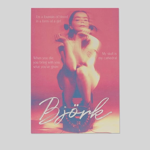 Music Poster - Bjork Poster - Vintage Style - Size 24x36 - Postora