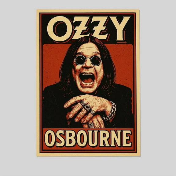 Music Poster- Black Sabbath 2025 Poster - Ozzy Osbourne - Vintage Style - Size 24x36 - Postora