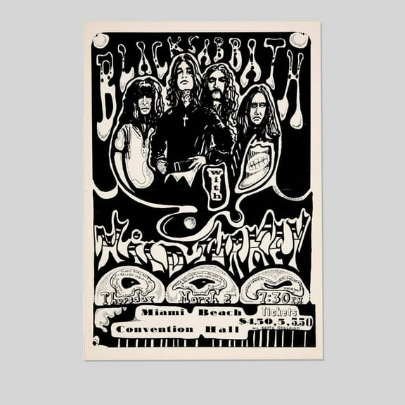 Music Poster- Black Sabbath The Final Show 2025 Poster - Ozzy Osbourne - Vintage Style - Size 24x36 - Postora