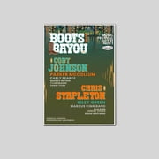Music Poster CODY JOHNSON CHRIS STAPLETON Boots On The Bayou 2025 Country Size 24''x36'' Goldengate