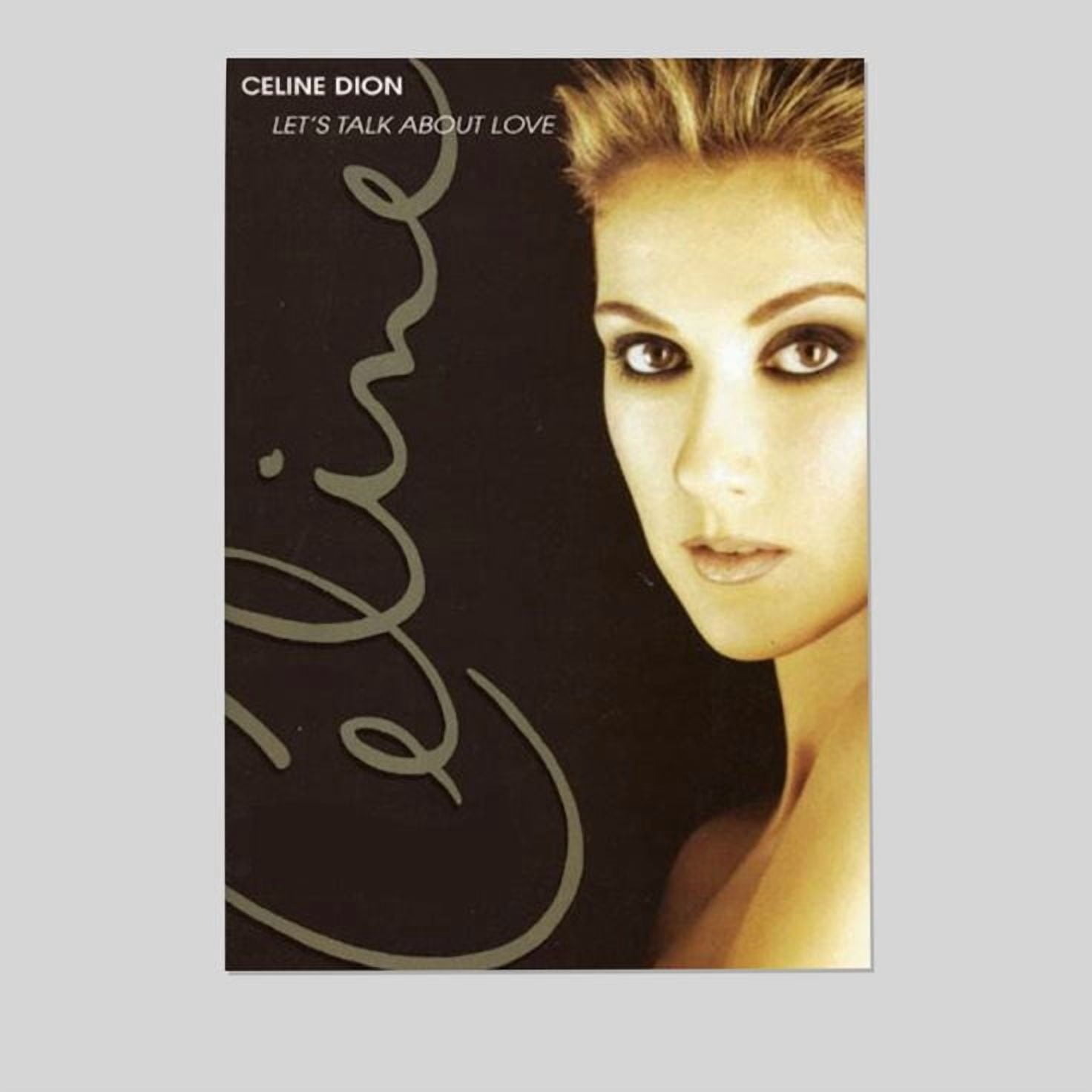 Music Poster - Celine Dion 90s Retro Style - Size 24x36 - Postora