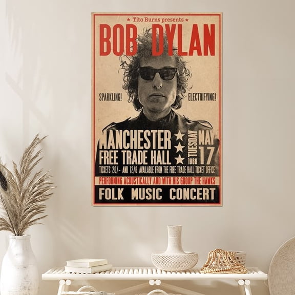 Music Poster Decor- Bob Dylan Poster Size 24''x36'' Goldengate
