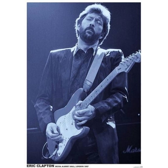 Music Poster- Eric Clapton Royal Albert Hall, London 1987 Poster Size 24''x36''-Gategoo