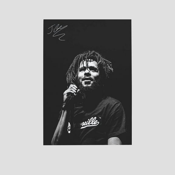 Music Poster- FORINC J Cole Poster Hip Hop Rapper Poster Retro Style - Size 24''x36'' - Postora