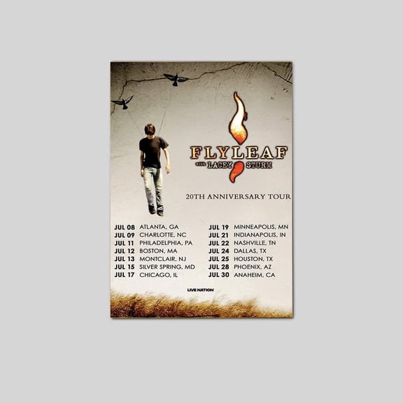 Music Poster Flyleaf – 20th Anniversary Tour Size 24''x36'' Goldengate
