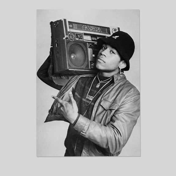 Music Poster - LL Cool J Rapper Retro Style - Size 24x36 - Postora