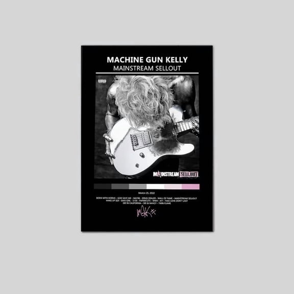 Music Poster - Machine Gun Kelly Mainstream Sellout Album Poster Size 24''x36'' Googate