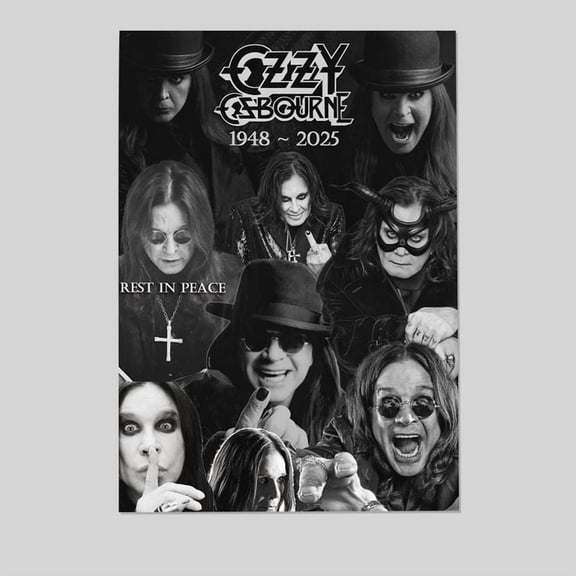 Music Poster - Ozzy Osbourne- Memory Of Ozzy Osbourne - Vintage Style - Size 24x36 - Postora