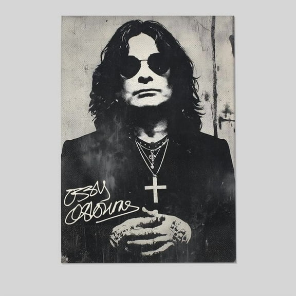 Music Poster - Ozzy Osbourne- Rest In Peace 2025 - Vintage Style - Size 24x36 - Postora