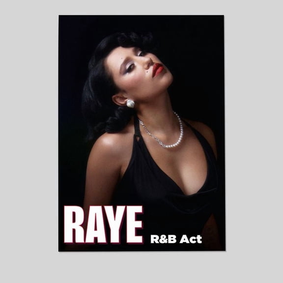 Music Poster - RAYE Poster - Vintage Style - Size 24x36 - Postora