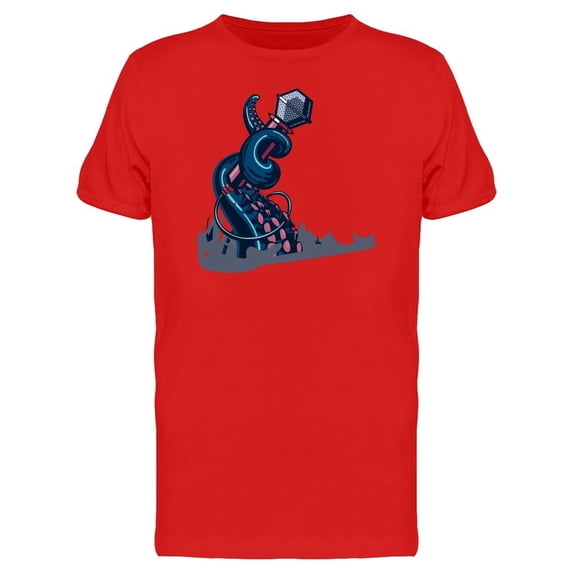 Music Poster Rock Microphone Tee Men's -Image by Shutterstock