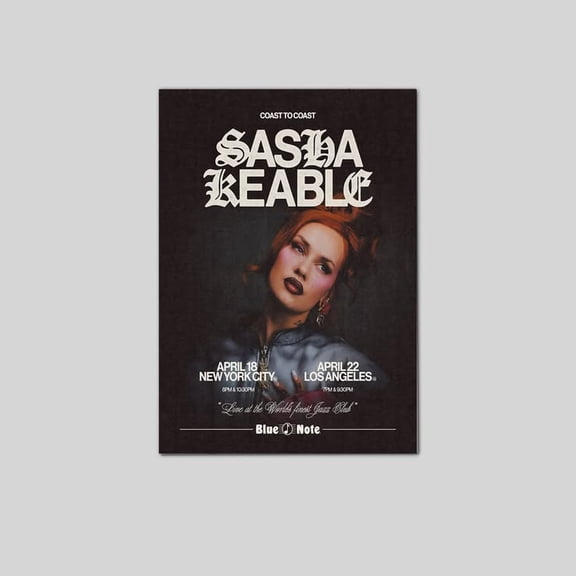 Music Poster Sasha Keable Powerhouse R&B vocalist Size 24''x36'' Goldengate