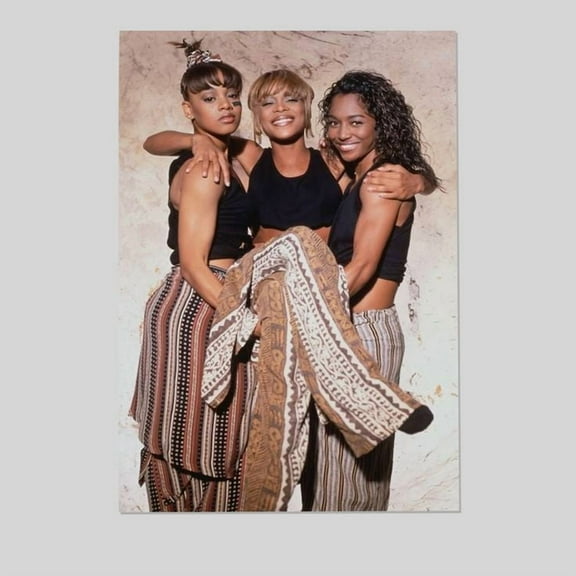 Music Poster - TLC Band 90s Retro Style - Size 24x36 - Postora