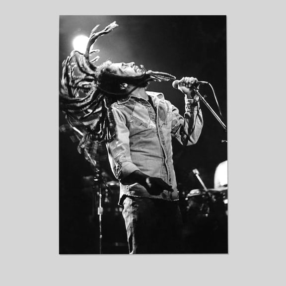 Music Poster- The King of Reggae in concert, Los Angeles, May 26, 1976 Poster, One Sheet Wall Size 24''x36''-Gategoo