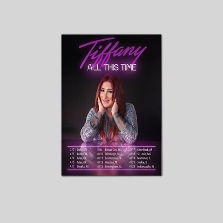 Music Poster Tiffany ALL THIS TIME Tour Concert 2026 Size 24''x36'' Goldengate
