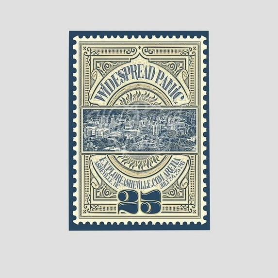Music Poster- Widespread Band 2025 Poster - Vintage Style - Size 24x36 - Postora