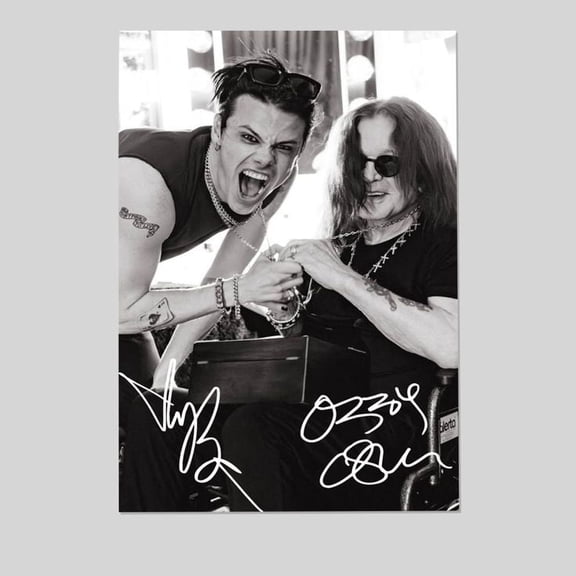Music Poster- Yung..blud and Ozzy Osbourne Poster - Vintage Style- Poster Unframed