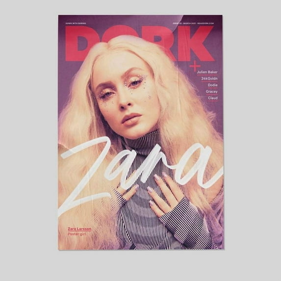 Music Poster - Zara Larsson Poster - Vintage Style - Size 24x36 - Postora