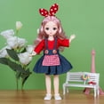 thumbnail image 1 of Music Princess Dress Up Doll,Movable Joints Fashion Model Toy,Stylable Long Hair Modern Outfit,Safe Durable Plastic,Imagination Creativity Fine Motor Skill Development,Interactive Role Play Toys, 1 of 6