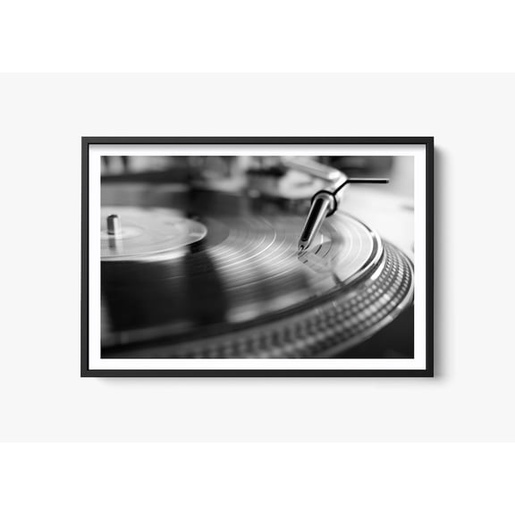 Music Print Fine Art Photography Vinyl Home Decor Record Wall Art Retro Turntable Print Vinyl Musical Decor Audiophile Home Decor, Unframed Paper Print