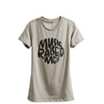 thumbnail image 1 of Music Raised Me Women's Fashion Relaxed T-Shirt Tee Heather Tan 2X-Large, 1 of 3