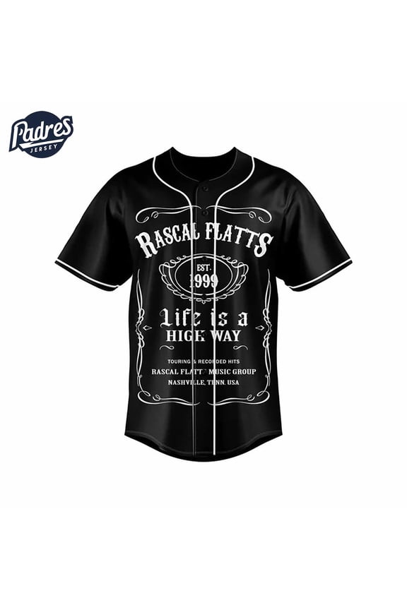 Music Rascal Flatts Baseball Jersey 1999-2024 25th Anniversary