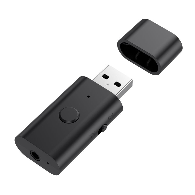 Music Receiver and with Low Latency 53 USB Aux Adapter for TV PC Home Car Stereo Built In Mic Handsfree Calls