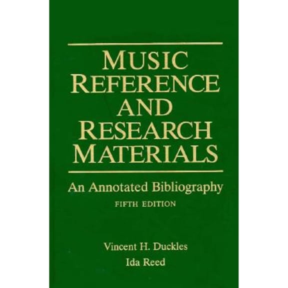 Pre-Owned Music Reference and Research Materials : An Annotated Bibliography