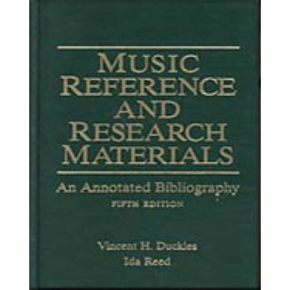 Pre-Owned Music Reference and Research Materials: An Annotated Bibliography (Hardcover) 0028708210 9780028708218