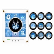 Music Refrigerator Magnets with NFC Records Player Set, Include 9 Programmable Retro Vinyl Records Refrigerator Magnets, 128M Music Player with Light for Fridge or Desktop, Unique Musical Gift