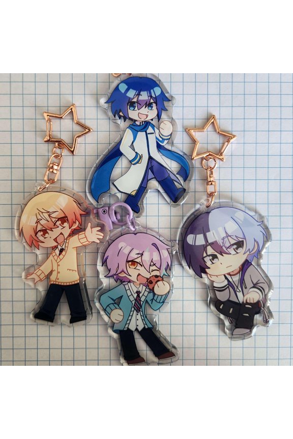 Music Rhythm Game Virtual Singer Series Acrylic Charm: Double-Sided Keychain, RANDOM 1 PACK