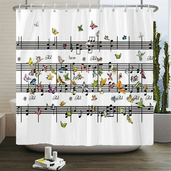 Music Rock Guitar Shower Curtains Modern Bathroom Curtains 3d Printed ration Wat
