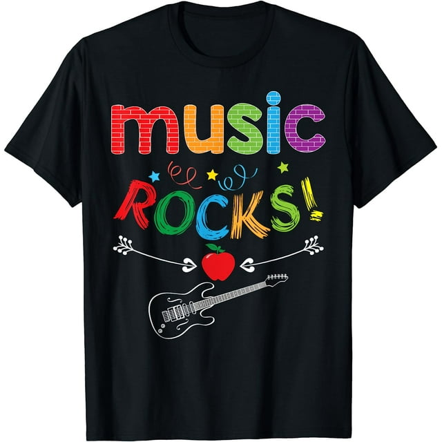 Music Rocks Teacher Student Back To School Team First Day Of T-Shirt ...