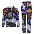 thumbnail image 1 of Music Rod Wave Unisex Hoodies And Sweatpants Set Sweatshirts Jogger Pants Hooded Hoody Tracksuits Set Suit Winter Daily Adult Sweatsuit 2 Pcs, 1 of 9